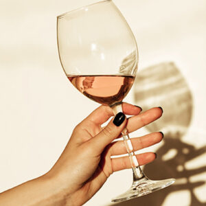 Glass of rose