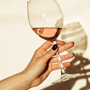 Verre de rosé